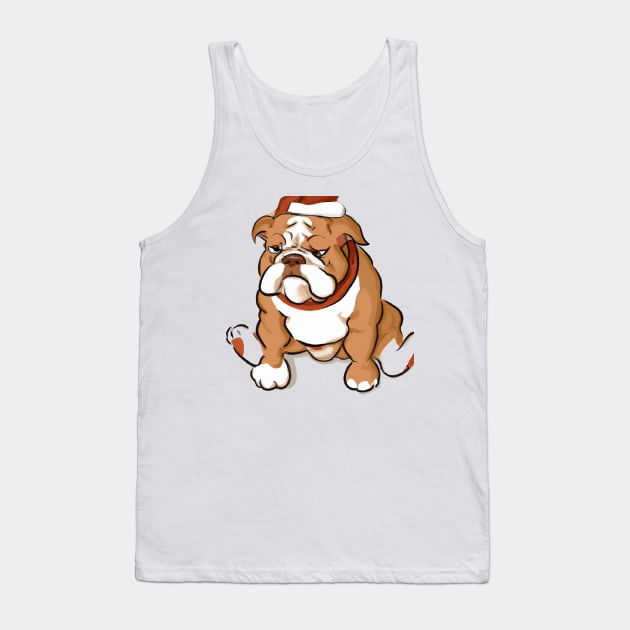 Cute Bulldog Drawing Tank Top by Play Zoo